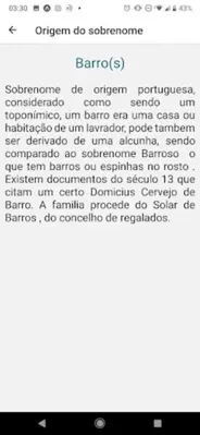 Origem dos Sobrenomes android App screenshot 0